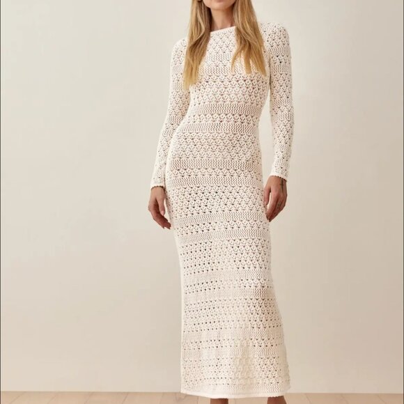 Reformation Dresses & Skirts - Reformation Castello Open Knit Dress, size XS